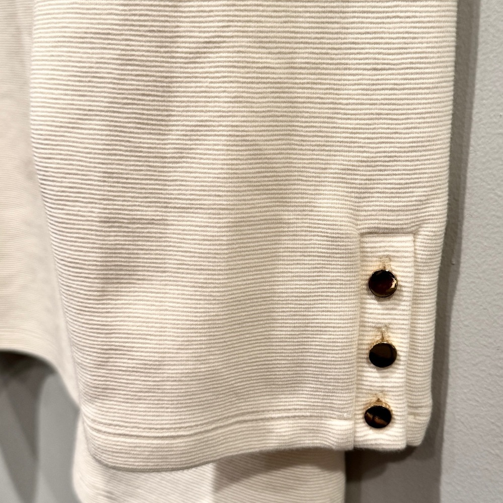 Talbots Cream Sabrina Portrait Collar Top - Picture 4 of 11
